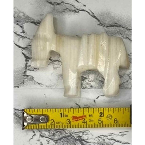 Vintage natural hand carved Agate & Oynx burro family (Mexico) - Picture 6 of 9